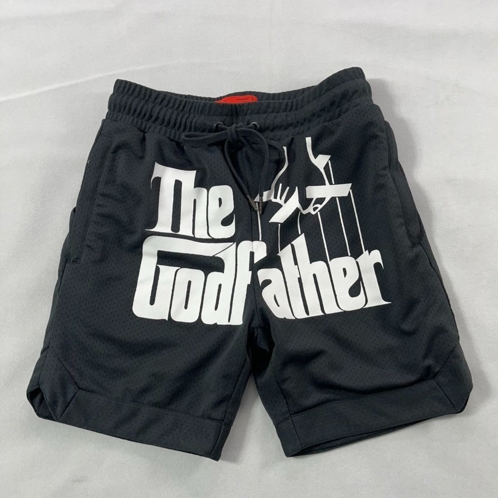The Godfather Shorts Men Small Black Mesh‎ Shoe Palace Paramount